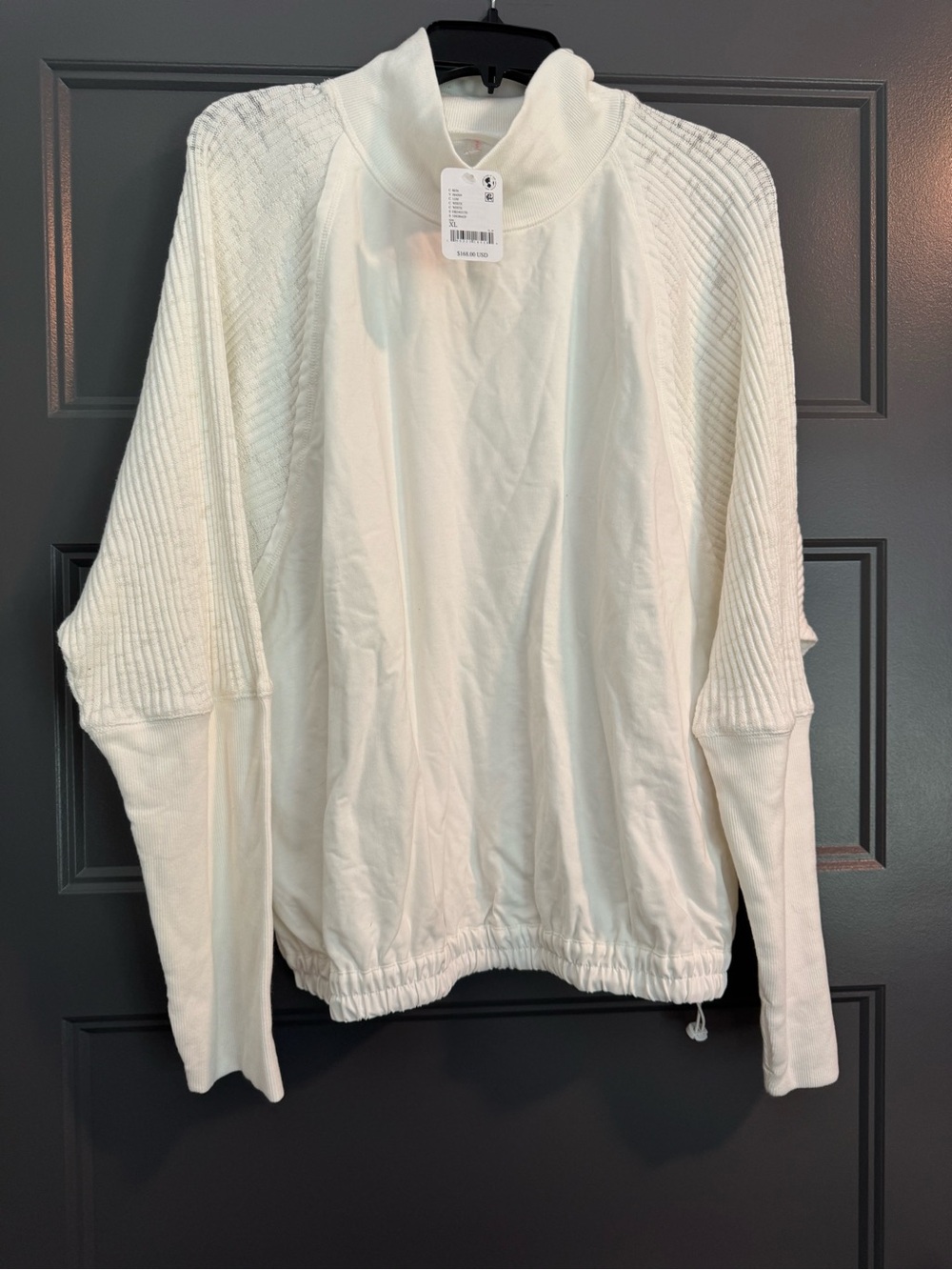FP Movement by Free People Cream Mock Neck Pullover